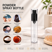 Flacon pulvérisateur personnalisé en PET pour poudre capillaire, shampoing sec, emballage cosmétique OEM ODM
