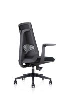 Chaise de bureau confortable noire de qualité supérieure Chaise de bureau ergonomique pivotante