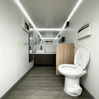 Toilettes et douche portables de luxe Goeasy pour l'extérieur, toilettes mobiles portables, salle de bain sur remorque