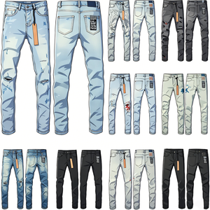 Jeans Ksubiess Vintage Ripped Denim Slim para hombre, estilo streetwear Y2K - Product Image 1