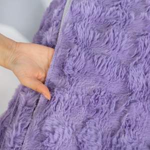 <span class=keywords><strong>Tappeto</strong></span> in Finta Pelliccia di Coniglio, Stile Moderno Minimalista, Lavabile, Colore <span class=keywords><strong>Viola</strong></span>, Grande <span class=keywords><strong>Tappeto</strong></span> per Soggiorno - Product Image 4