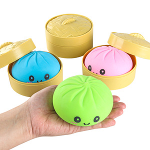 Dumpling Squishy Glitter Dumpling Glitter Dumplings Squishy with Box Dumplings Sensory Squeeze Toy for Stress - Product Image 3