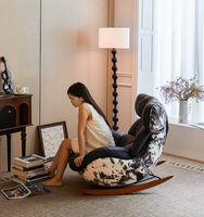 Chaise longue moderne en acier et cuir, canapé inclinable pour la maison, le salon, le balcon, la chambre à coucher, avec rembourrage en coton réglable