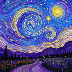 LS <span class=keywords><strong>Van</strong></span> <span class=keywords><strong>Gogh</strong></span> notte stellata 5D dipinto <span class=keywords><strong>di</strong></span> diamanti fatto da te animazione interattiva pieno quadrato/rotondo perline ricamo classico muro stampato - Product Image 4