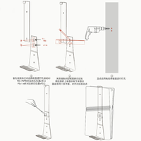 Supports de rangement pour console de jeu Support de rangement pour PS5/pro/slim Support mural avec poignée Support de rangement