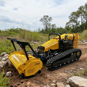 Bestselling Products <b>Remote</b>-<b>controlled</b> Robotic Lawn <b>Mower</b> Agricultural Rubber <b>Tracks</b> Efficient Forestry Machinery Motor Engine - Product Image 1