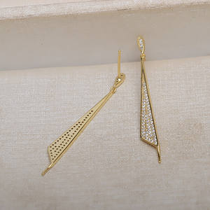 S925 <b>Silver</b> Tassel <b>Earrings</b> with 8-13 <b>Pearl</b> Female DIY Crystal <b>Earrings</b> 4342 with Empty Support Accessories Personalized Design - Product Image 4