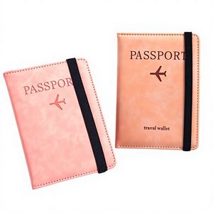 Porta Pasaportes Ecológico Australiano de Cuero PU con Bloqueo RFID y Banda Elástica, Diseño Italiano - Product Image 2