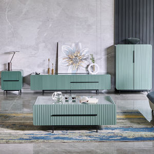 Consola multimedia de madera de estilo moderno para sala de estar, mueble de TV con soporte, venta al por mayor - Product Image 2