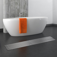 Siphon de sol de douche moderne noir et gris en laiton 4 pouces, anti-odeur, écologique, anti-corrosion, en acier inoxydable 201/304