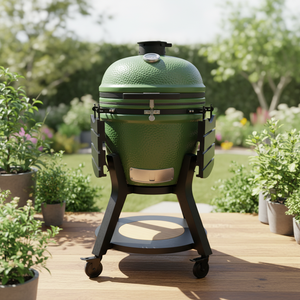 Auplex Premium - <span class=keywords><strong>Asador</strong></span> de Carbón de Cerámica de Lujo, Parrilla Kamado de 23 Pulgadas con Altura Ajustable para Fiestas Familiares y Barbacoas - Product Image 2