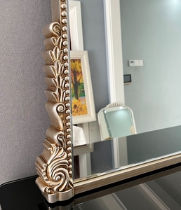 <span class=keywords><strong>Specchio</strong></span> <span class=keywords><strong>da</strong></span> Parete Decorativo Barocco con Touch Screen e Cornice ad Arco in PU per Bagno, <span class=keywords><strong>Trucco</strong></span>, Vanità, Stile Classico, Retrò, <span class=keywords><strong>Vintage</strong></span>, Antico, Decorazione Casa - Product Image 2