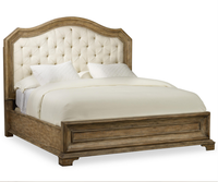 Lit Double en bois massif Vintage français 1.5 mètres sculpté américain Antique Design moderne doux pour lit de mariage de chambre principale