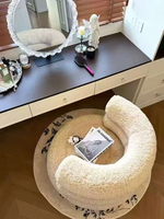 Fauteuil d'appoint moderne blanc, canapé simple, chaise de détente pour salon