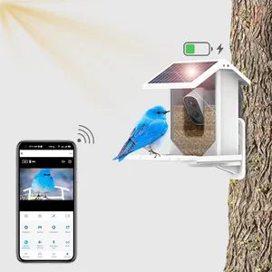 Solar Charging Smart Bird Feeder Waterproof Identify Bird Species Auto Capture with Camera