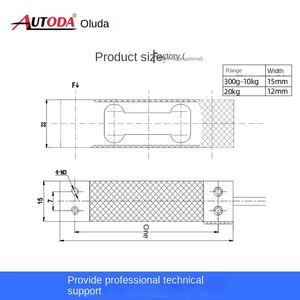 Датчик силы Ouluda AT8509, высокоточный одноточечный тензодатчик, точность 0.03%, 5В, для алюминиевых весов, 300г-10кг - Product Image 5