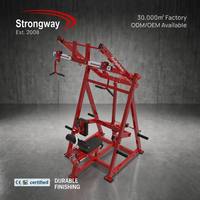 Nouvel équipement de fitness commercial pour salle de sport : Machine de musculation en acier avec press à pectoraux assis et lat pulldown, à sélection de charge par pignon
