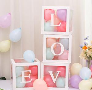 Factory outlet balloon box transparent baby shower balloon box for baby shower gift party decorations