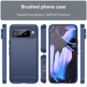 Carbon <strong>Fiber</strong> Rugged Shockproof Soft TPU Back Cover For <strong>Google</strong> pixel 10 pro XL/pixel 10/10pro/10A Mobile Phone Case - Product Image 2