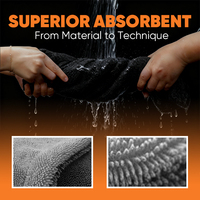Chiffon de nettoyage en gros, lavage de voiture, microfibre, serviettes en microfibre pour voiture 600 g/m², 40x60, produits de détail 600 g/m²