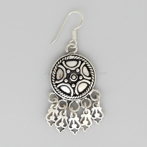 Boucles d'oreilles en argent sterling uni, bijoux de boucles d'oreilles en argent sterling, bijoux en argent sterling 925 en gros - Product Image 1