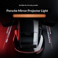 Pour Cayenne Panamera : Lampe de projection laser d'accueil pour rétroviseur, éclairage d'ambiance aile d'ange, mise à niveau OLIVER