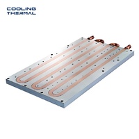 Dissipateur thermique en aluminium sur mesure, plaque froide usinée CNC, brasage sous vide, plaque de refroidissement à eau, plaque de refroidissement liquide