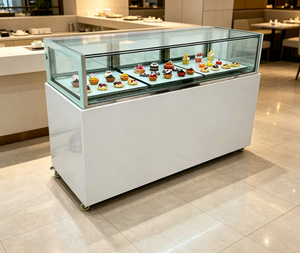 Vitrina de Panadería de Una Sola Capa con Ruedas Universales para Fácil Traslado - Product Image 3