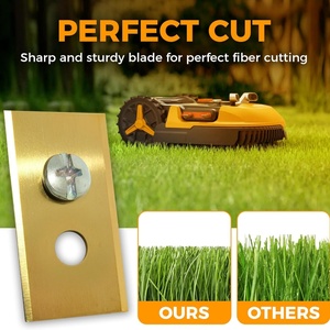 ใบมีดตัดหญ้าอัตโนมัติสำหรับหุ่นยนต์ตัดหญ้า Mammotion Luba Yuka  ใบมีดไทเทเนียมแข็งแรงทนทานสำหรับเปลี่ยน พร้อมแหวนรองพลาสติก - Product Image 5