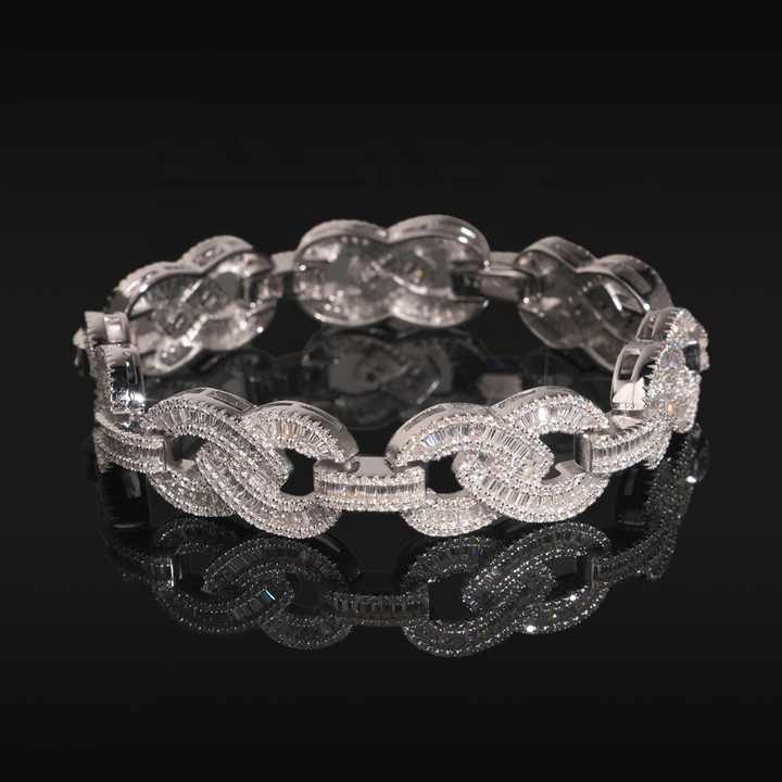 cuban link bracelet moissanite