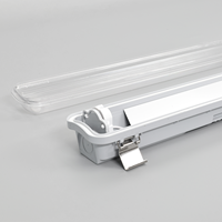 Luminaire LED Tri-Proof IP65 IK08 G13 étanche 9W-48W pour entrepôt, parking, atelier, testé en chute