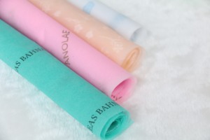 Giấy Gói Quà Tặng Giấy Lụa Màu Hồng Logo Vàng Nhà Sản Xuất Trung Quốc Giá Rẻ - Product Image 5