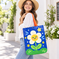 Sacs cadeaux personnalisés en plastique tissé à la main pour exposition d'anime, avec logo personnalisable, pliables, design à bandoulière unique
