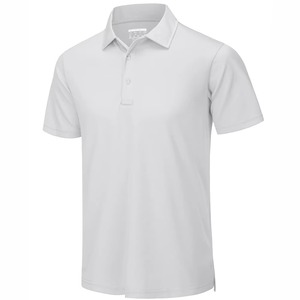 Chemises polo imprimées à manches courtes en coton, personnalisables avec logo de marque, pour hommes. - Product Image 4