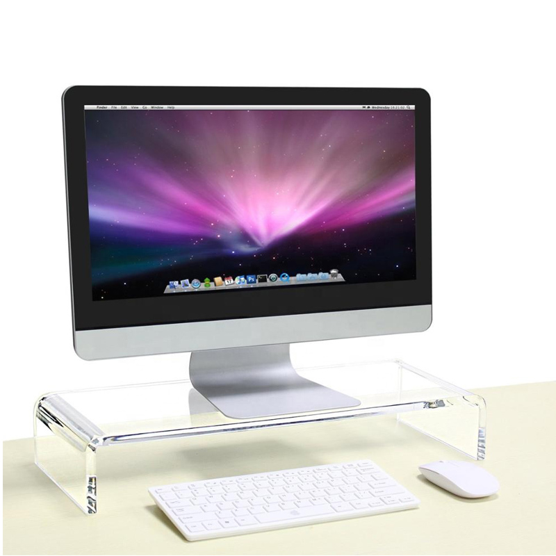 Пользовательская акриловая подставка для ноутбука, прозрачная акриловая подставка для компьютера, современная акриловая подставка для монитора