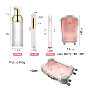 Vegan <b>Lash</b> Extension Shampoo Custom Bottle Packaging Non Irritating <b>Lash</b> Foam Cleanser <b>Kit</b> - Product Image 2