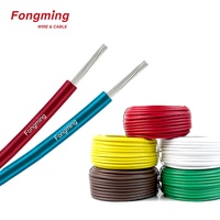 Cable de cobre estañado trenzado con aislamiento ETFE de 600V UL10126, resistente a altas temperaturas (150°C), según norma militar MIL-W-22759/16, tipo Tefzel.