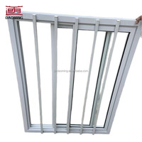 Ventana Corredera de PVC Personalizada de Fábrica, Doble Vidrio, Impermeable, Aislamiento Térmico para Casa, Apartamento, Edificio