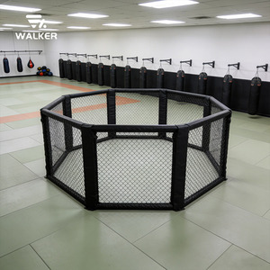 Gabbia Ottagonale in Acciaio Verniciato a Polvere di Qualità 5x5 Metri con Imbottitura Extra Spessa per Club MMA, Sacchi <span class=keywords><strong>da</strong></span> <span class=keywords><strong>Boxe</strong></span> e Tappetini <span class=keywords><strong>da</strong></span> Pavimento - Product Image 1