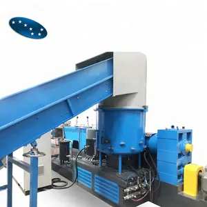 plastic pellet granules recycled extruder granulator crushing machine