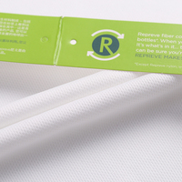 Tissu en maille à carreaux recyclable pour vêtements de sport, uniformes d'école, chaussures de sport, Mini grille anti-fuite, tricot Jacquard