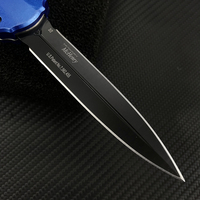 Couteau pliant BM 3300BK, lame en acier D2, manche en aluminium bleu, couteau utilitaire EDC, couteau de chasse, camping en plein air, logo personnalisé