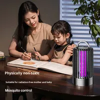 Lampe anti-moustiques à aromathérapie, alimentée par batterie, à brancher sur USB, avec grille en nickel-zinc-fer, couverture de 10 m², utilisation intérieure/extérieure