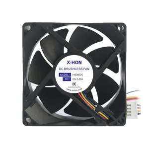 Low Noise 80mm PC Fan 8025 80*80*25mm Mini 24V Chassis Cooling Fan 12V Axial Flow Fan