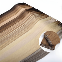 Extensions de cheveux russes Lesttyhair, fines et invisibles, pour extensions de cheveux Remy, double trame, micro-liens, ultra-fines