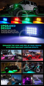 Luces LED de neón para vehículos todoterreno (UTV) con cambio de color, sincronización musical, alta resistencia al agua y a los golpes, para montaje bajo el chasis del vehículo. - Product Image 5