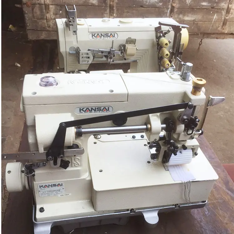 Hot sale kansai 1404 type 4 needle flat-bed chain stitch multi-needle sewing machine
