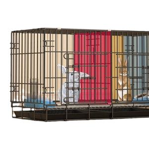 Nido de conejo para mascotas de interior grande, limpieza automática para el hogar, jaula para conejos y conejillos de indias con cierre de botón - Product Image 5