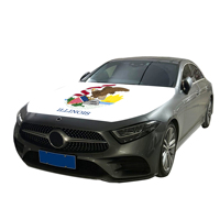 Vente en gros 120x150cm Illinois housses de capot de voiture drapeau abordable résistant à l'usure et durable couverture de capot de moteur de voiture