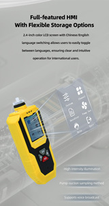 เครื่องตรวจจับก๊าซแบบพกพา DUOTESI รุ่นขายดี 4-in-1, มาตรฐาน CE & ATEX, ระบบเตือนภัย O2/CO/H2S/CH4 ความแม่นยำสูง, สำหรับการวิเคราะห์ก๊าซ/อากาศ/ไอเสีย - Product Image 3